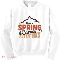 With Spring Comes Adventure Kids Sweatshirt thumb 0