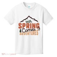 With Spring Comes Adventure Kids T-Shirt thumb 0