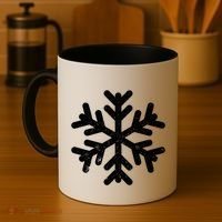 White Snowflake Cool Winter Sports Xmas Gift Meaningful Gift Coffee Mug thumb 4