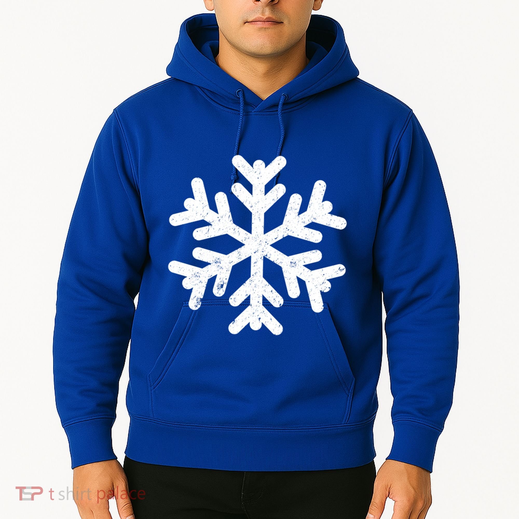 White Snowflake Cool Winter Sports Xmas Gift Meaningful Gift Hoodie