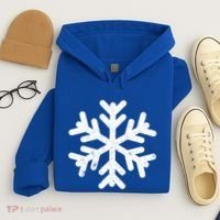 White Snowflake Cool Winter Sports Xmas Gift Meaningful Gift Hoodie thumb 4