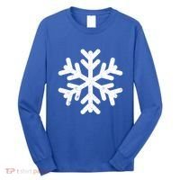 White Snowflake Cool Winter Sports Xmas Gift Meaningful Gift Long Sleeve Shirt thumb 0
