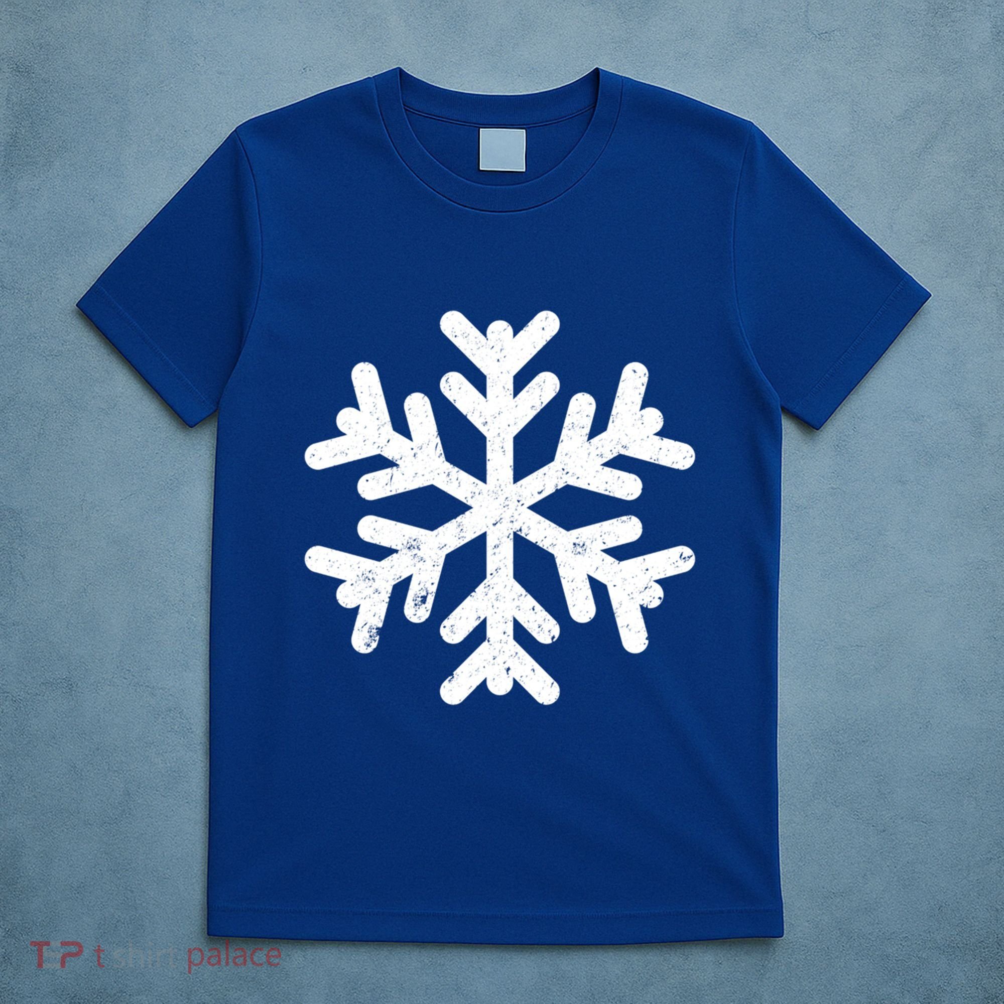 White Snowflake Cool Winter Sports Xmas Gift Meaningful Gift T-Shirt