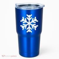 White Snowflake Cool Winter Sports Xmas Gift Meaningful Gift Tumbler thumb 0
