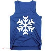 White Snowflake Cool Winter Sports Xmas Gift Meaningful Gift Tank Top thumb 0