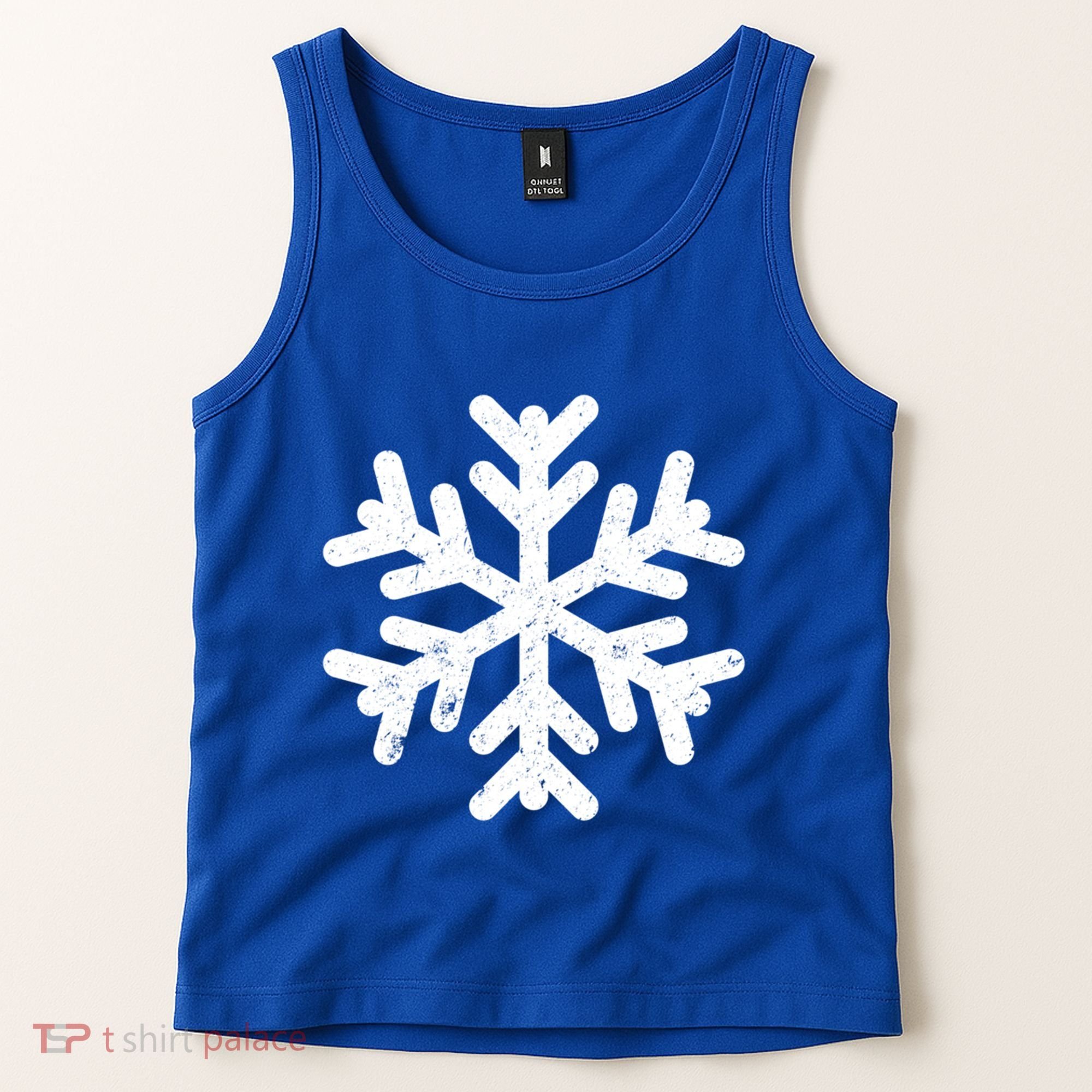 White Snowflake Cool Winter Sports Xmas Gift Meaningful Gift Tank Top