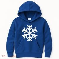 White Snowflake Cool Winter Sports Xmas Gift Meaningful Gift Kids Hoodie thumb 0