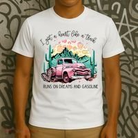 Western Sunset Cow I Got A Heart Like A Truck T-Shirt thumb 3