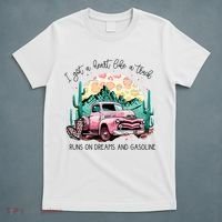 Western Sunset Cow I Got A Heart Like A Truck T-Shirt thumb 5