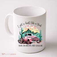 Western Sunset Cow I Got A Heart Like A Truck Coffee Mug thumb 0