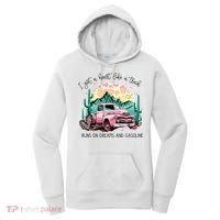 Western Sunset Cow I Got A Heart Like A Truck Women's Hoodie thumb 0
