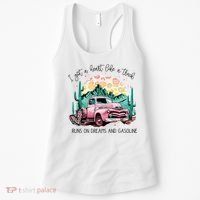 Western Sunset Cow I Got A Heart Like A Truck Women's Tank Top thumb 0