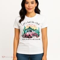Western Sunset Cow I Got A Heart Like A Truck Women's T-Shirt thumb 4