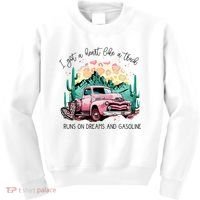 Western Sunset Cow I Got A Heart Like A Truck Kids Sweatshirt thumb 0