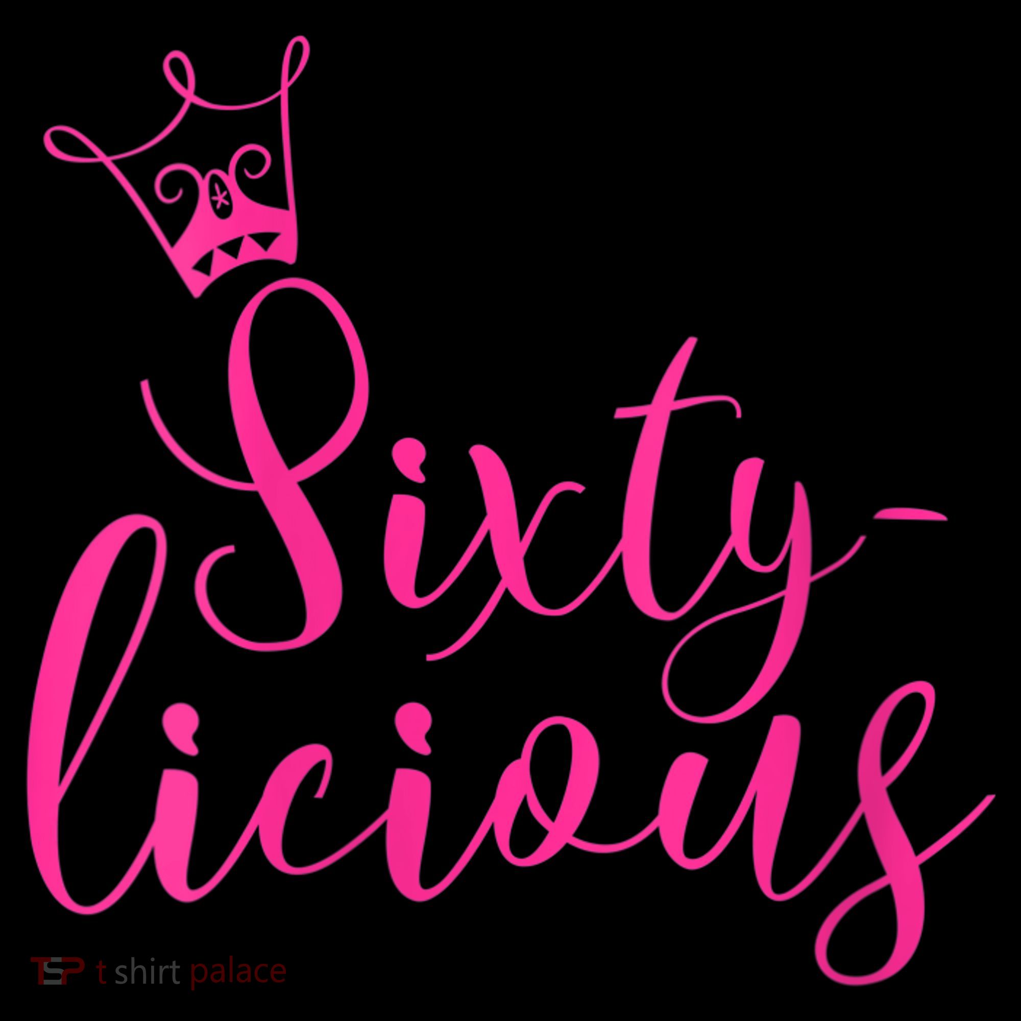 Wo Sixty-licious Crown Queen 60th Birthday Pink Sixtylicious V-Neck Sweatshirt