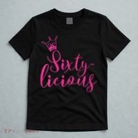 Wo Sixty-licious Crown Queen 60th Birthday Pink Sixtylicious V-Neck T-Shirt thumb 5
