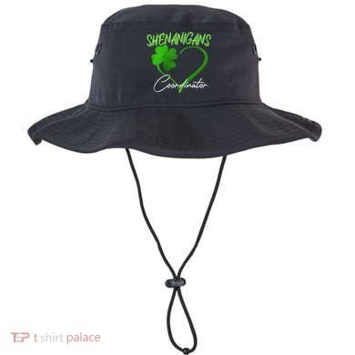 Wo Shenanigans Coordinator Green Heart Shamrock St Patricks Day Bucket Hat