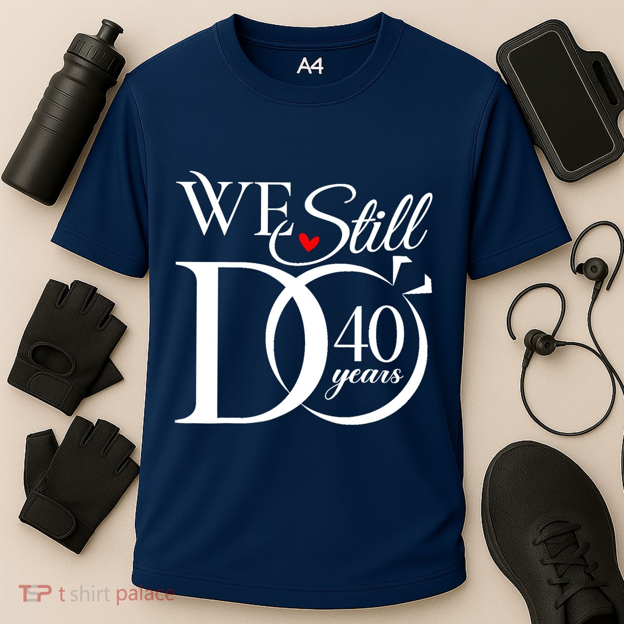 We Still Do 40 Years Funny Couple 40th Wedding Anniversary Cooling Performance Crew T-Shirt