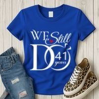 We Still Do 41 Years Funny Couple 41 Wedding Anniversary Gift Women's T-Shirt thumb 3