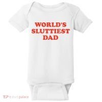 Worlds Sluttiest Dad Joke Baby Bodysuit thumb 0