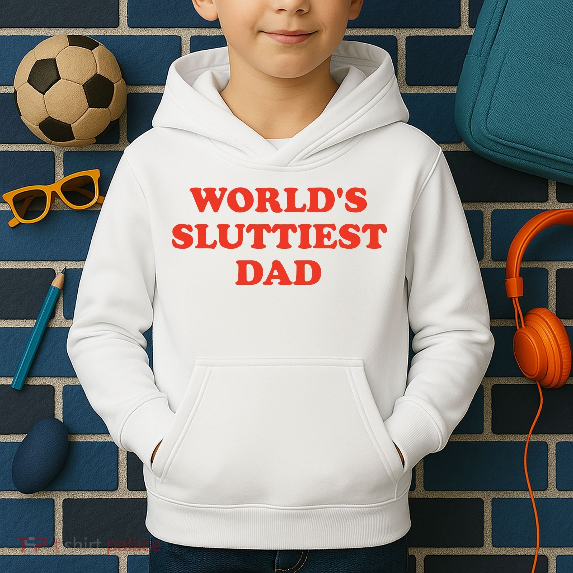 Worlds Sluttiest Dad Joke Kids Hoodie