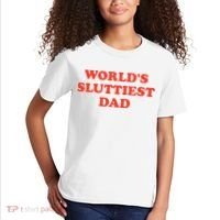 Worlds Sluttiest Dad Joke Kids T-Shirt thumb 2