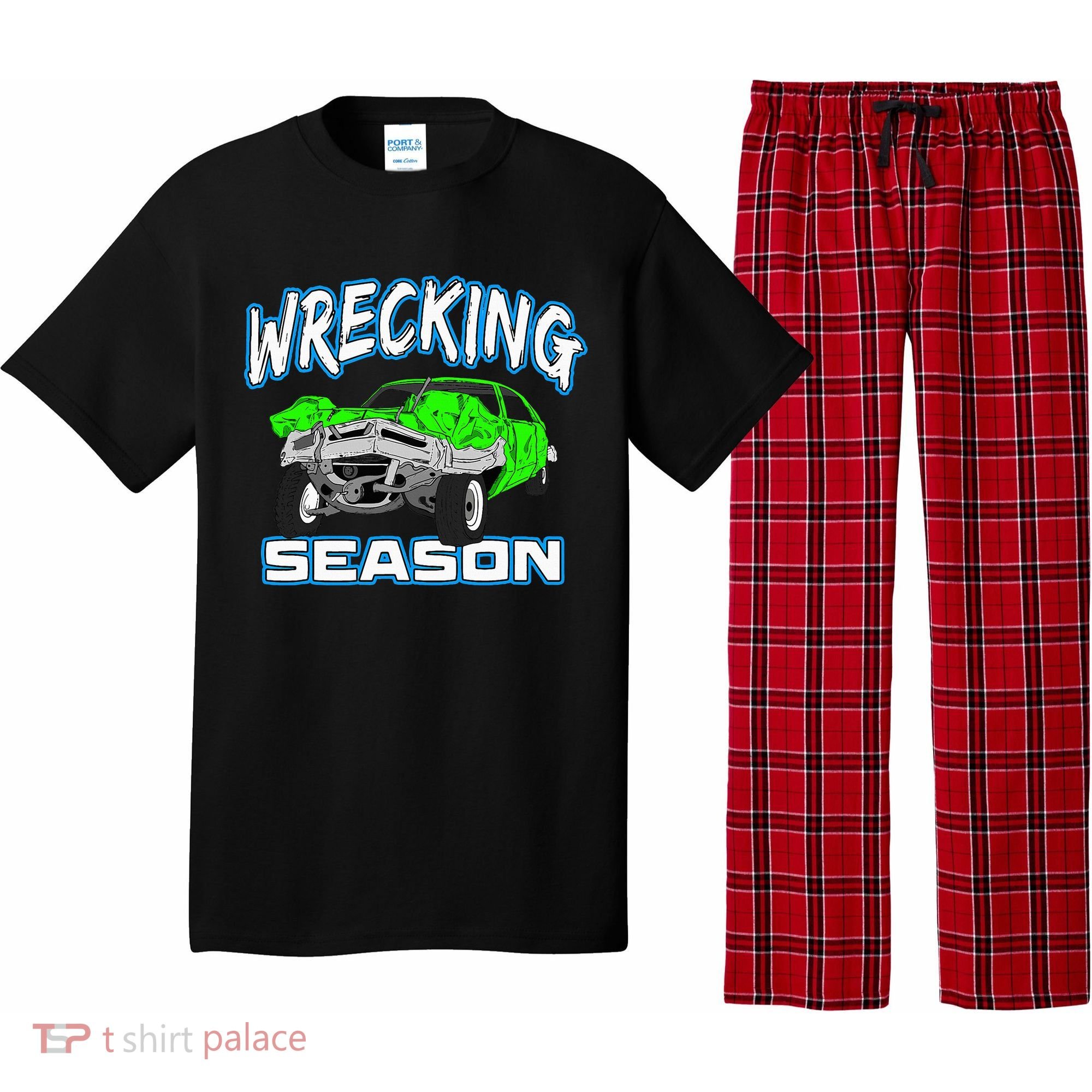 Wrecking Season Demolition Derby Pajama Set