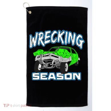 Wrecking Season Demolition Derby Golf Towel