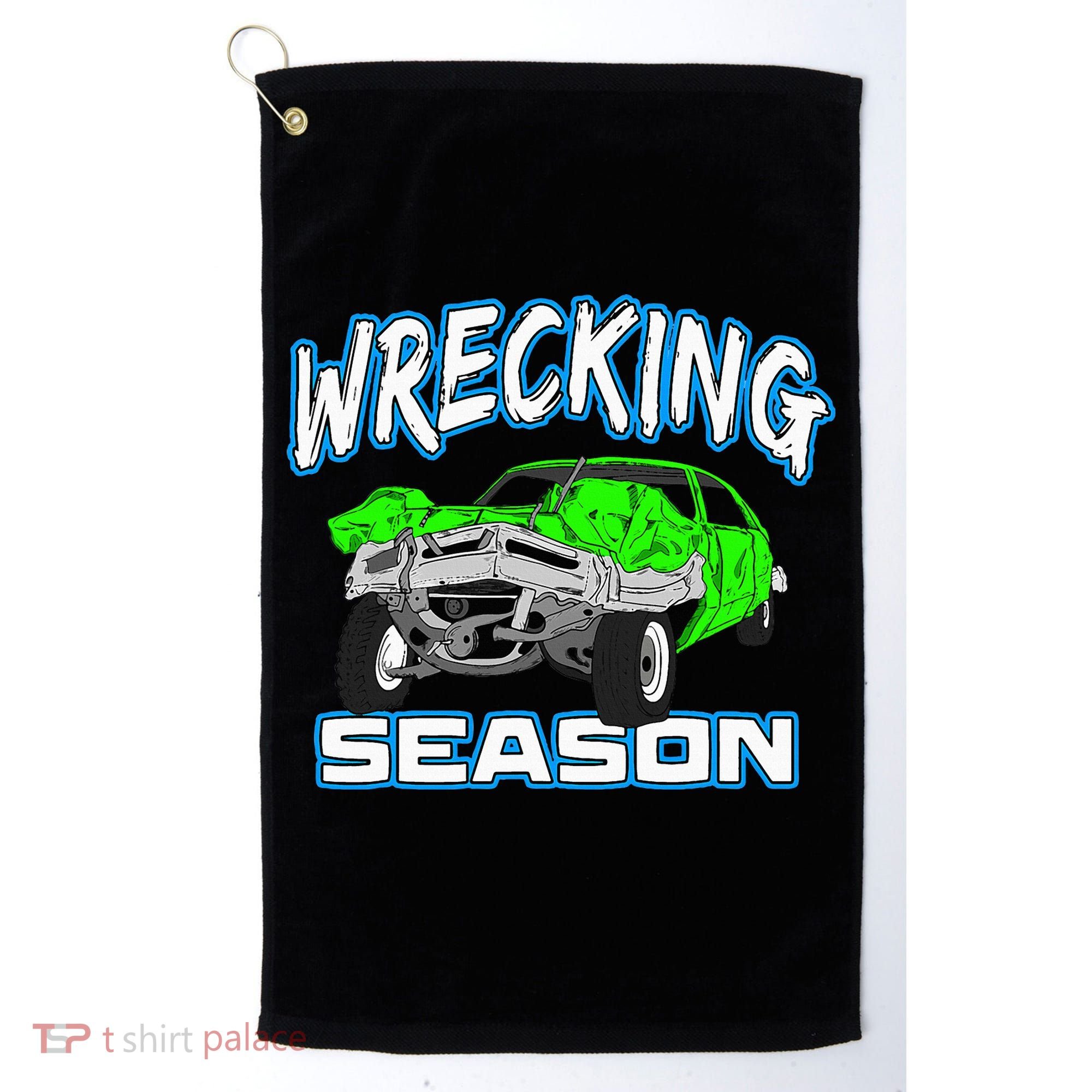 Wrecking Season Demolition Derby Golf Towel