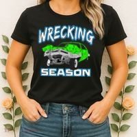 Wrecking Season Demolition Derby Women's T-Shirt thumb 2