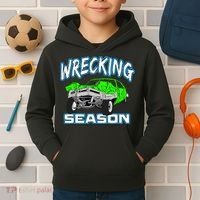 Wrecking Season Demolition Derby Kids Hoodie thumb 2