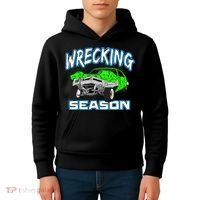 Wrecking Season Demolition Derby Kids Hoodie thumb 4