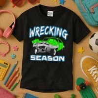 Wrecking Season Demolition Derby Kids T-Shirt thumb 3