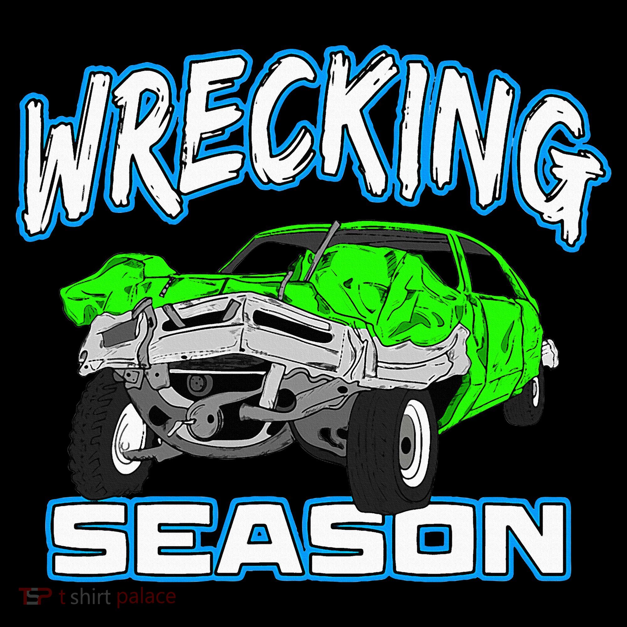 Wrecking Season Demolition Derby Kids T-Shirt