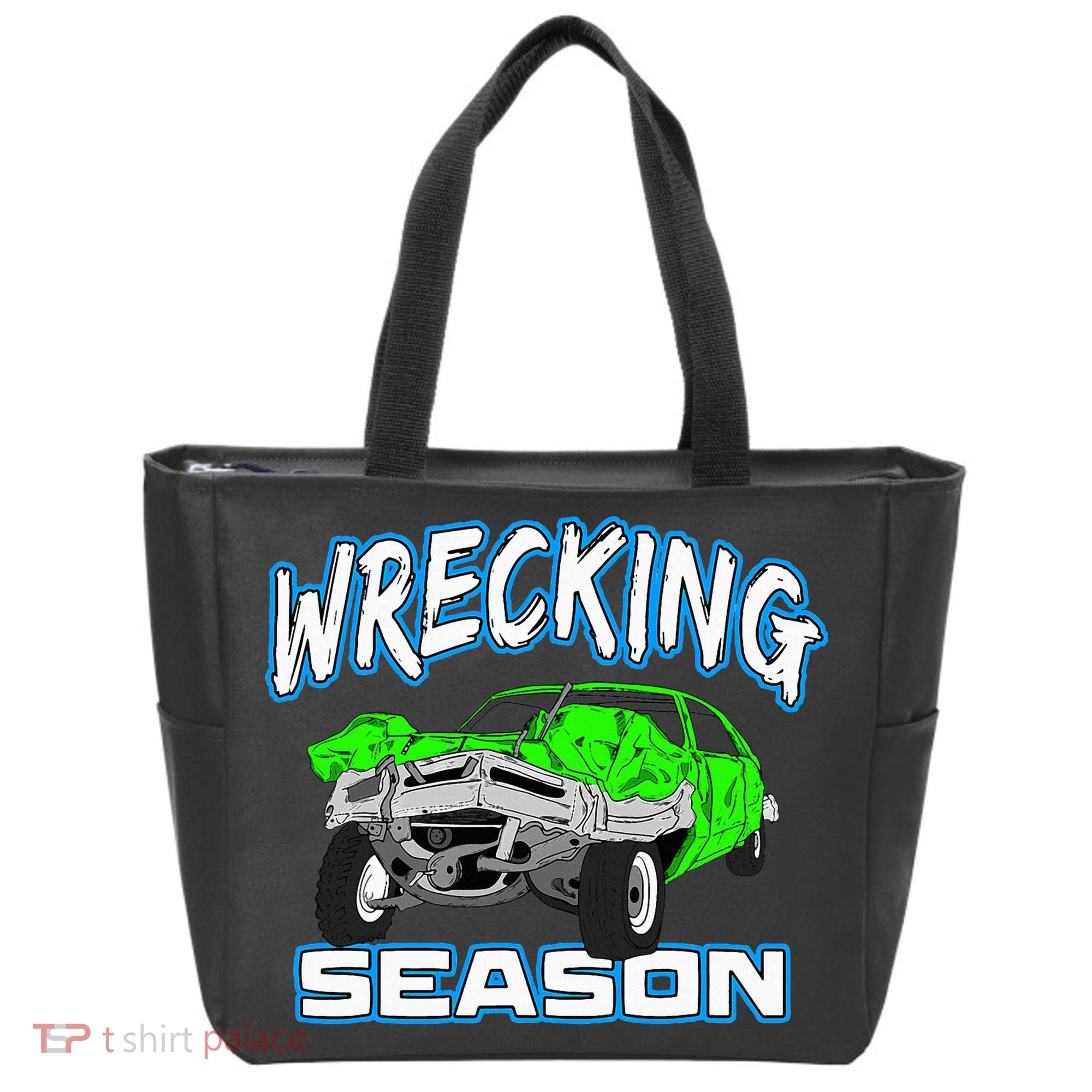 Wrecking Season Demolition Derby Tote Bag