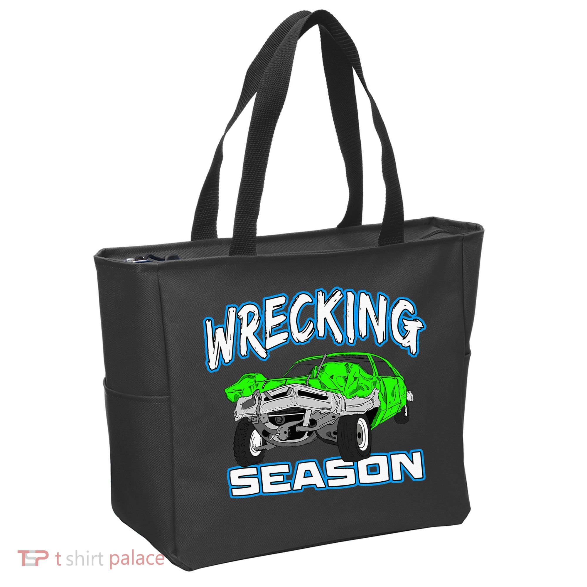 Wrecking Season Demolition Derby Tote Bag