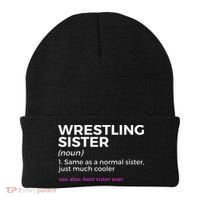 Wrestling Sister Definition Best Sister Ever  Beanie thumb 0