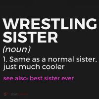 Wrestling Sister Definition Best Sister Ever  Coaster thumb 2