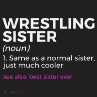 Wrestling Sister Definition Best Sister Ever  Hat thumb 2