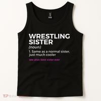 Wrestling Sister Definition Best Sister Ever  Tank Top thumb 2