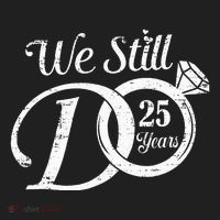 We Still Do 25 Years Funny Couple 25th Wedding Anniversary Hat thumb 2