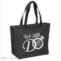 We Still Do 25 Years Funny Couple 25th Wedding Anniversary Tote Bag thumb 2