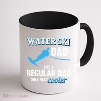 Water Ski Dad Like A Regular Dad Beach Athletes Water Skiing Gift Coffee Mug thumb 1
