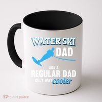 Water Ski Dad Like A Regular Dad Beach Athletes Water Skiing Gift Coffee Mug thumb 0