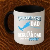 Water Ski Dad Like A Regular Dad Beach Athletes Water Skiing Gift Coffee Mug thumb 2