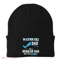 Water Ski Dad Like A Regular Dad Beach Athletes Water Skiing Gift Beanie thumb 0