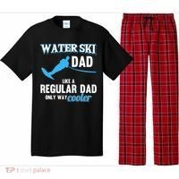 Water Ski Dad Like A Regular Dad Beach Athletes Water Skiing Gift Pajama Set thumb 0