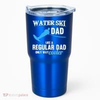 Water Ski Dad Like A Regular Dad Beach Athletes Water Skiing Gift Tumbler thumb 0