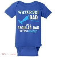 Water Ski Dad Like A Regular Dad Beach Athletes Water Skiing Gift Baby Bodysuit thumb 0