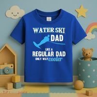 Water Ski Dad Like A Regular Dad Beach Athletes Water Skiing Gift Toddler T-Shirt thumb 3